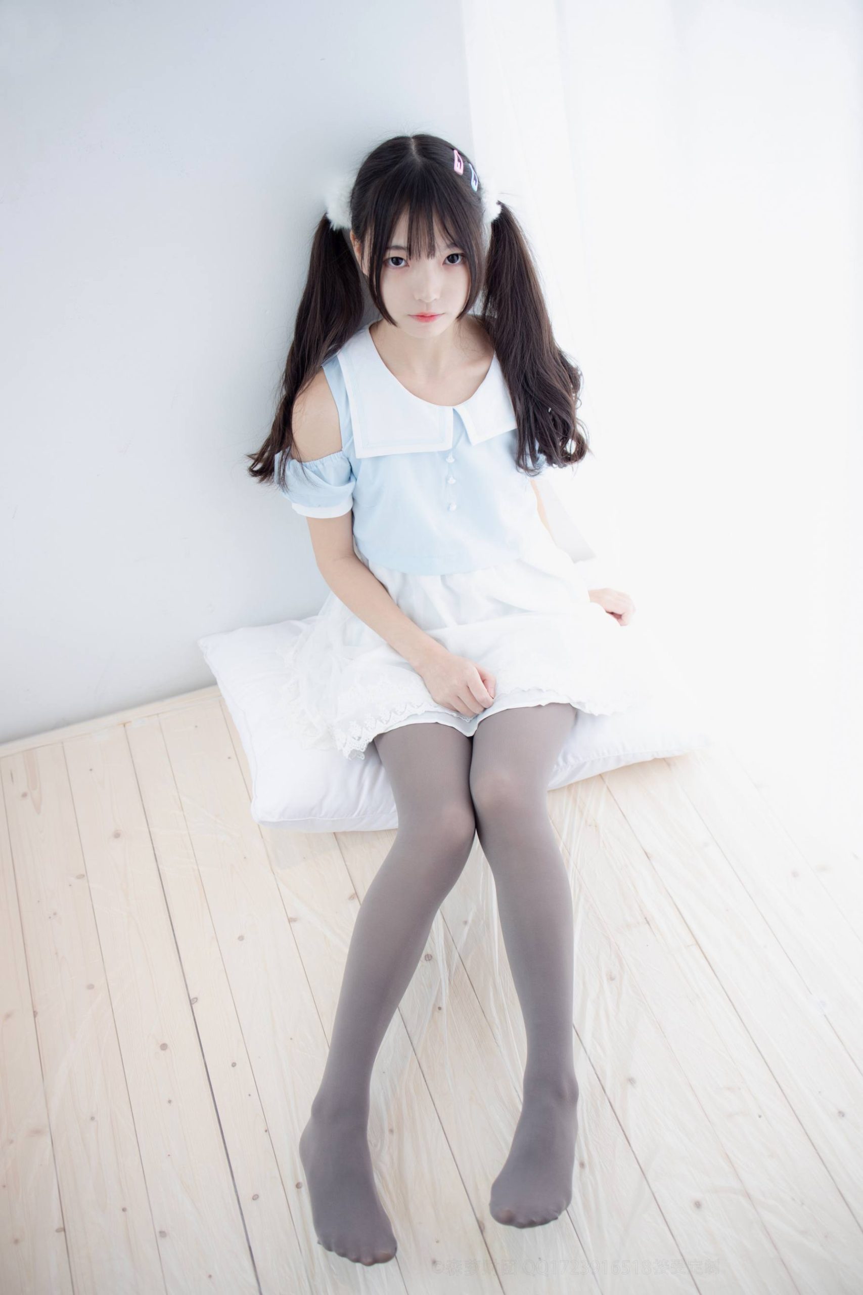图片[2]-超级甜美的灰丝小姑娘【86P】20005-蜜桃兔兔