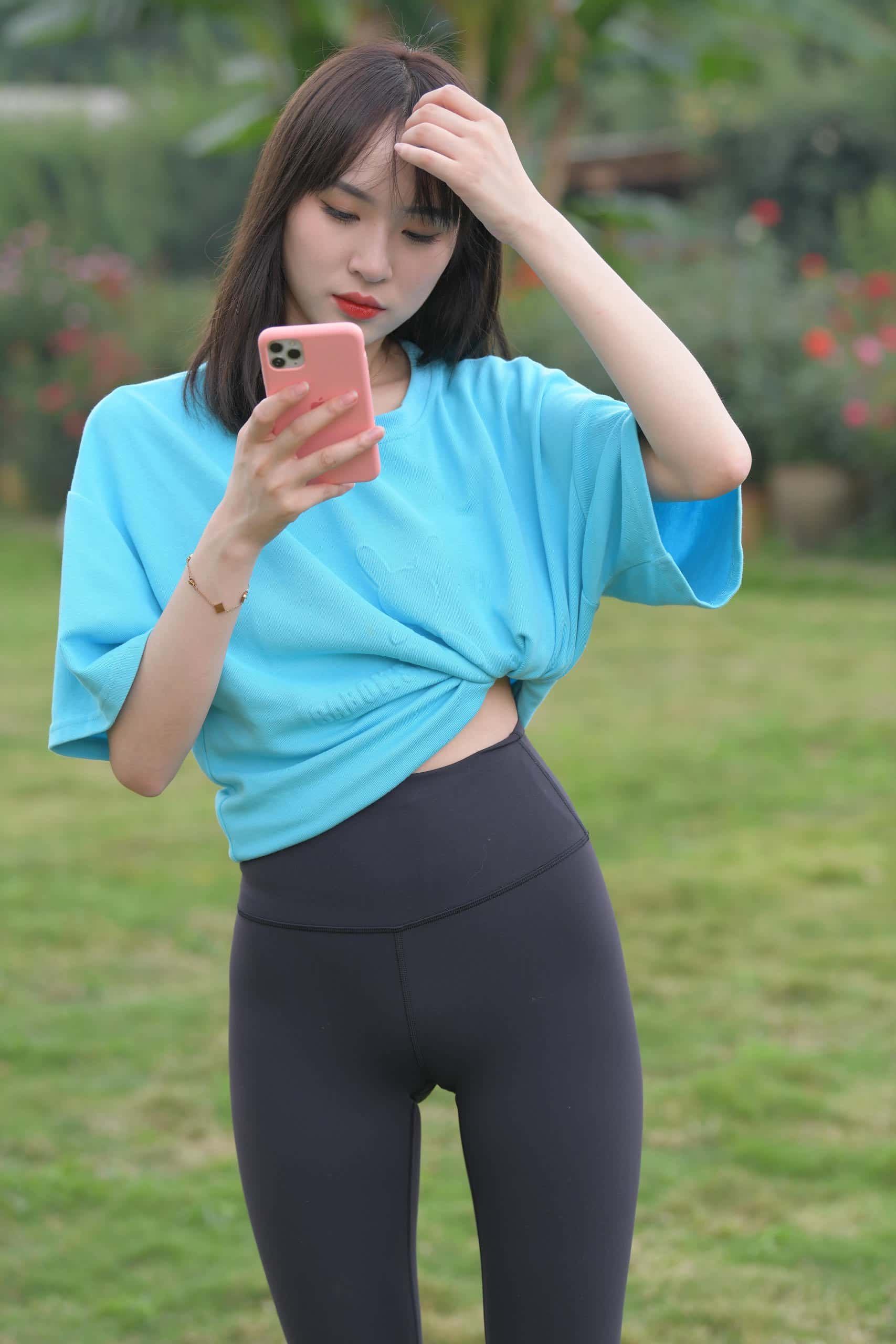 图片[1]-乖乖女瑜伽裤女孩【538P】J2224-蜜桃兔兔