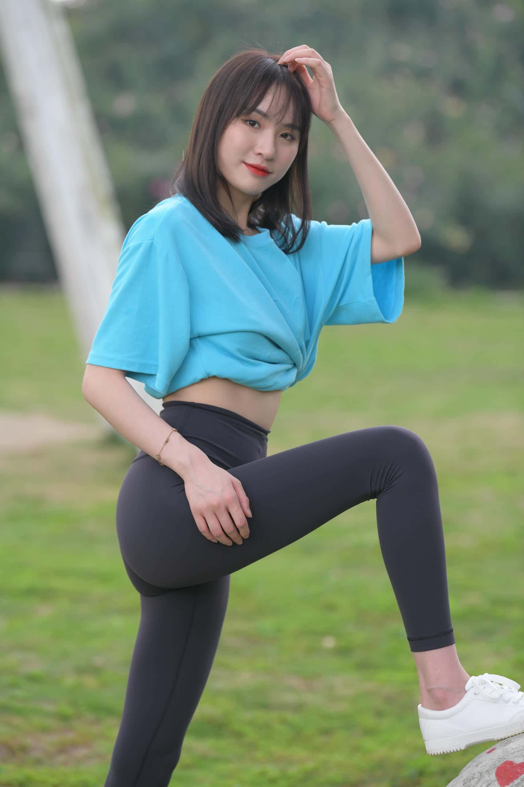 图片[3]-乖乖女瑜伽裤女孩【538P】J2224-蜜桃兔兔