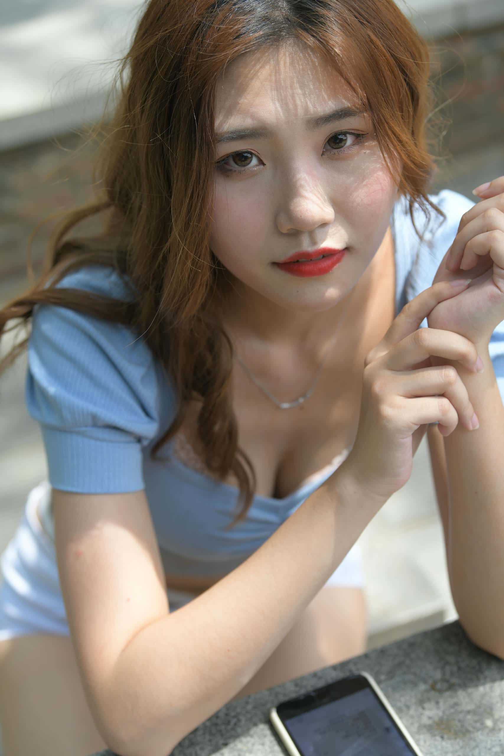 图片[4]-白色热裤女孩【1133P】J1680-蜜桃兔兔