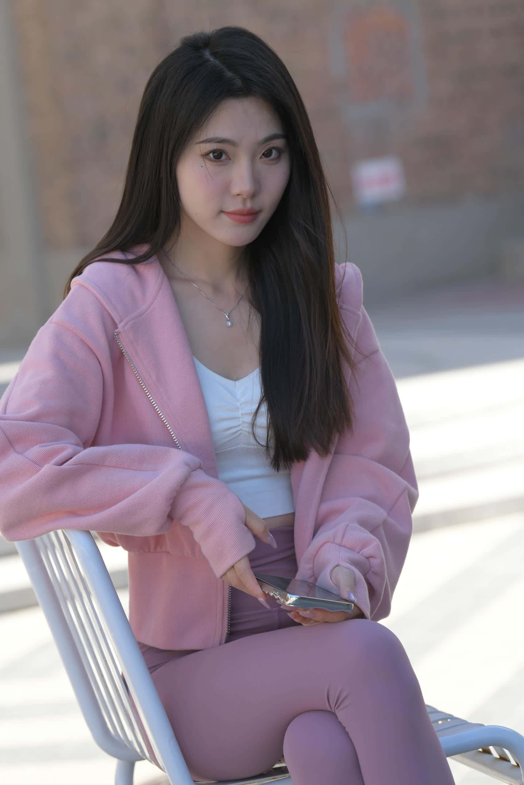 图片[1]-户外粉色系女孩【653P】J6238-蜜桃兔兔