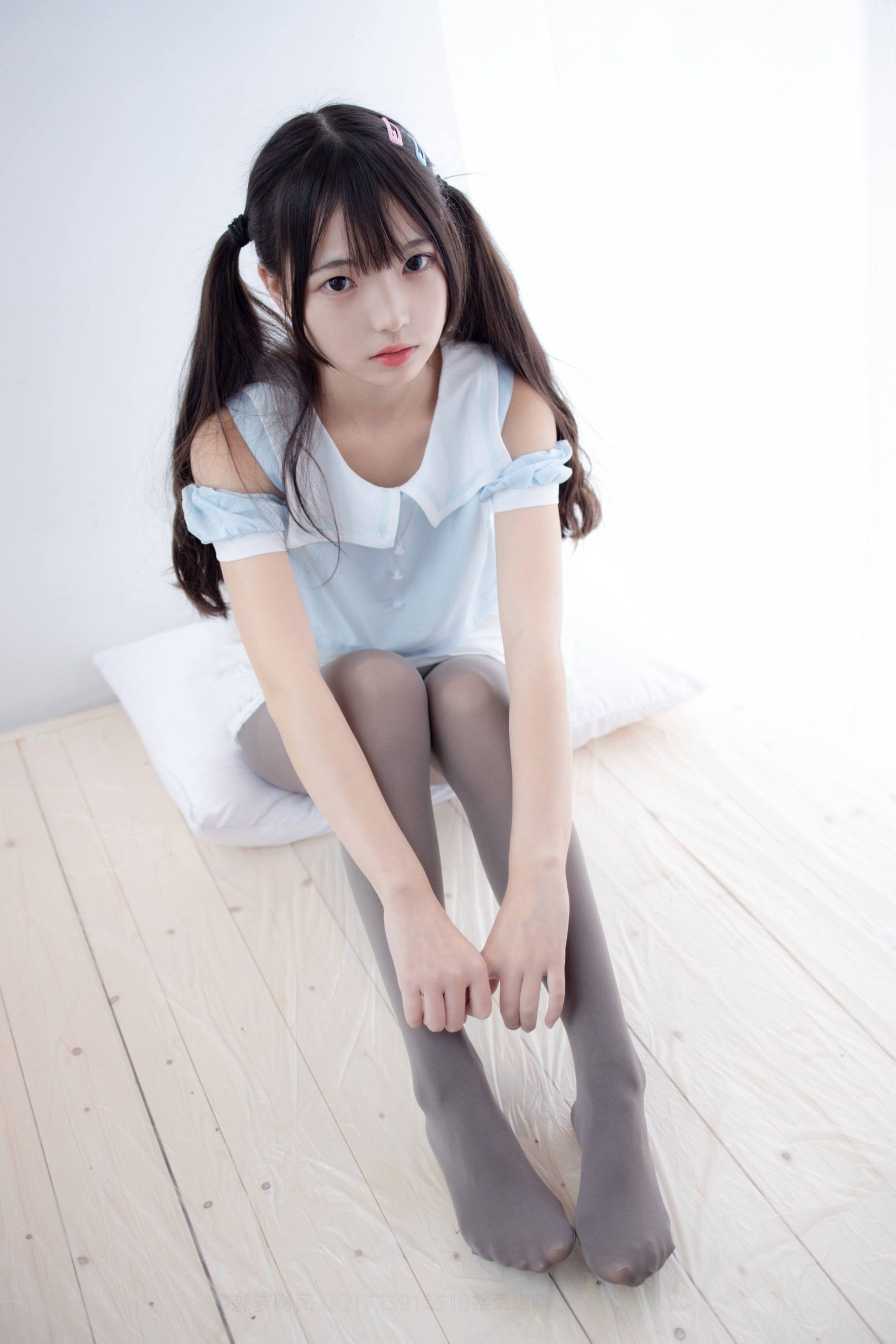 图片[3]-超级甜美的灰丝小姑娘【86P】20005-蜜桃兔兔