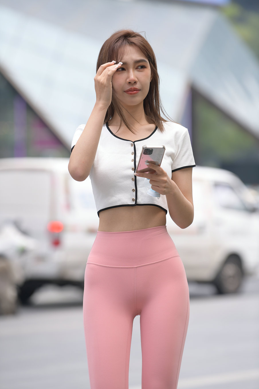图片[2]-街拍粉色瑜伽裤女孩J2900 645P1V-20.7GB-蜜桃兔兔
