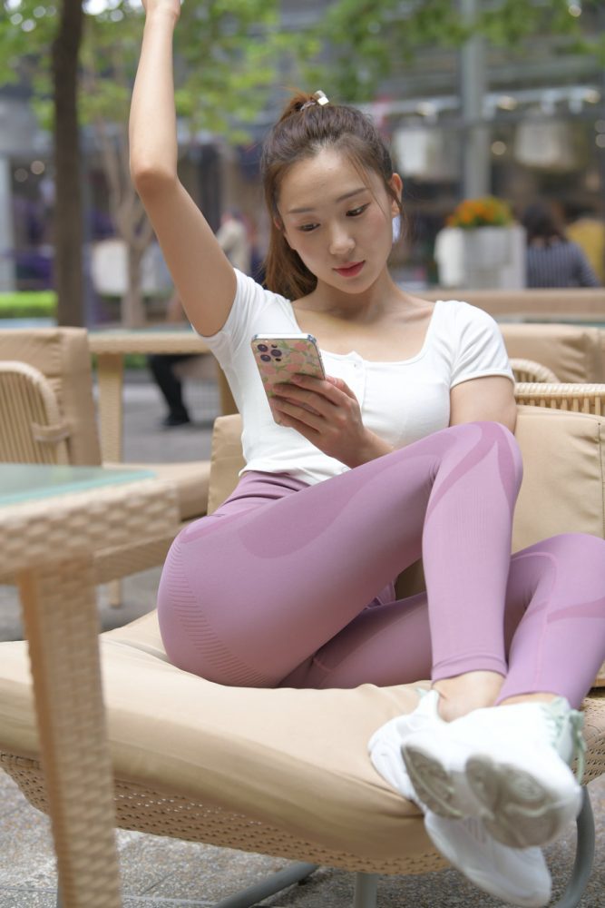 图片[6]-香芋色瑜伽裤高马尾漂亮女孩J2206 545P1V-19.1GB-蜜桃兔兔