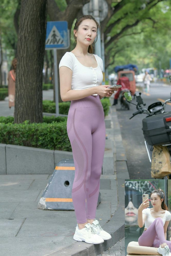 图片[5]-香芋色瑜伽裤高马尾漂亮女孩J2206 545P1V-19.1GB-蜜桃兔兔