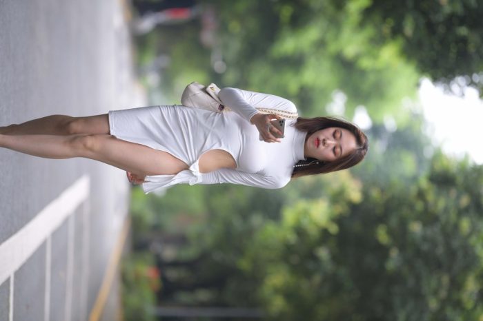 非常精致的侧边裙姑娘，忒好看了-蜜桃兔兔