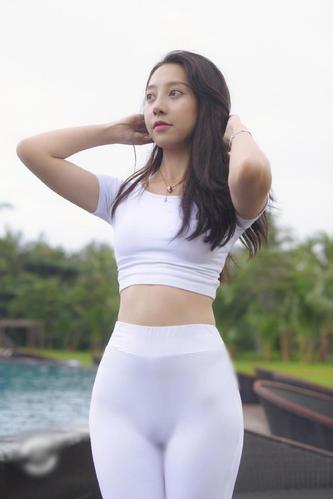 图片[2]-白色瑜伽裤柔情女孩 J1406 554P2V-21.1GB-蜜桃兔兔