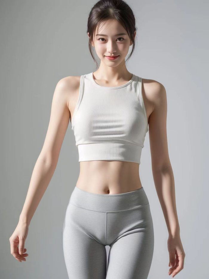 AI瑜伽裤清纯妹子系列图-蜜桃兔兔