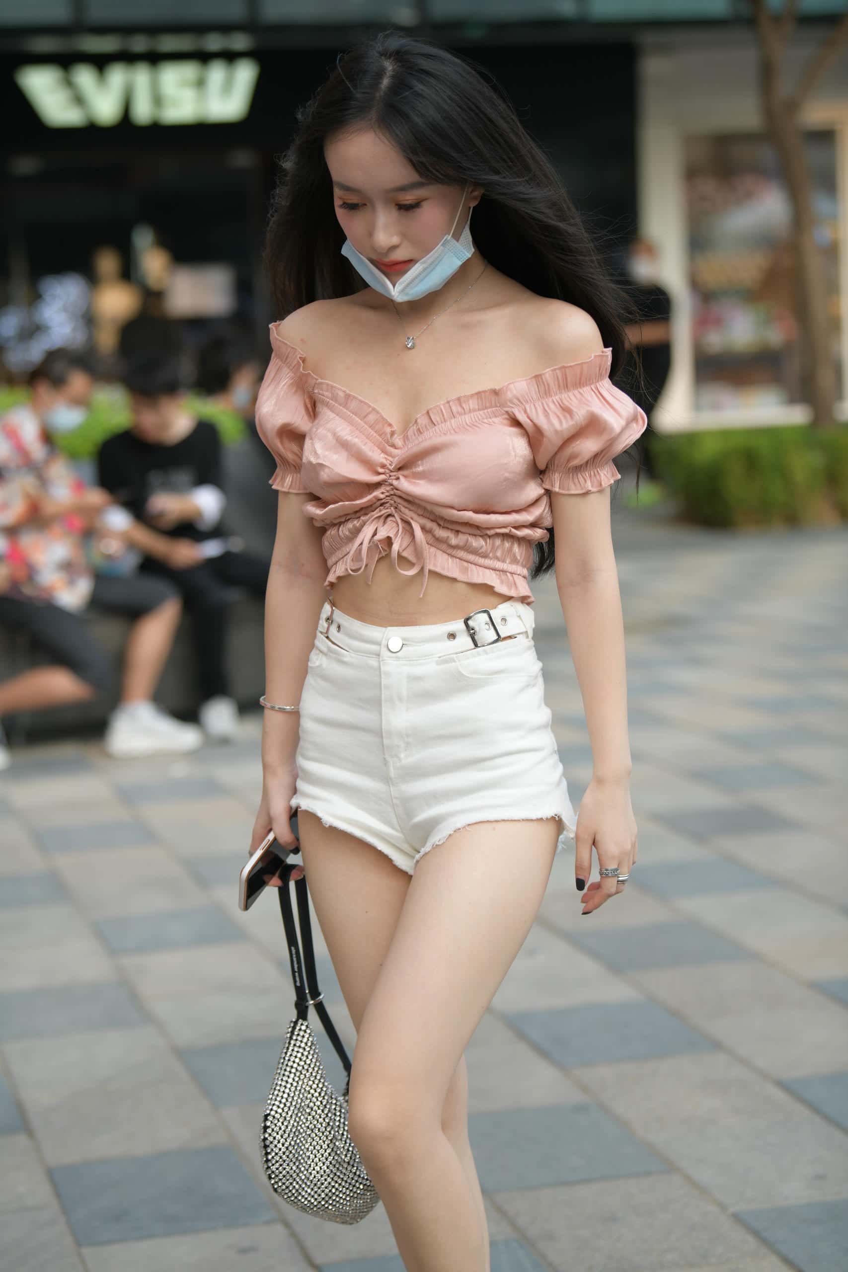 图片[4]-清纯动人粉白搭配【100P】J7926-蜜桃兔兔