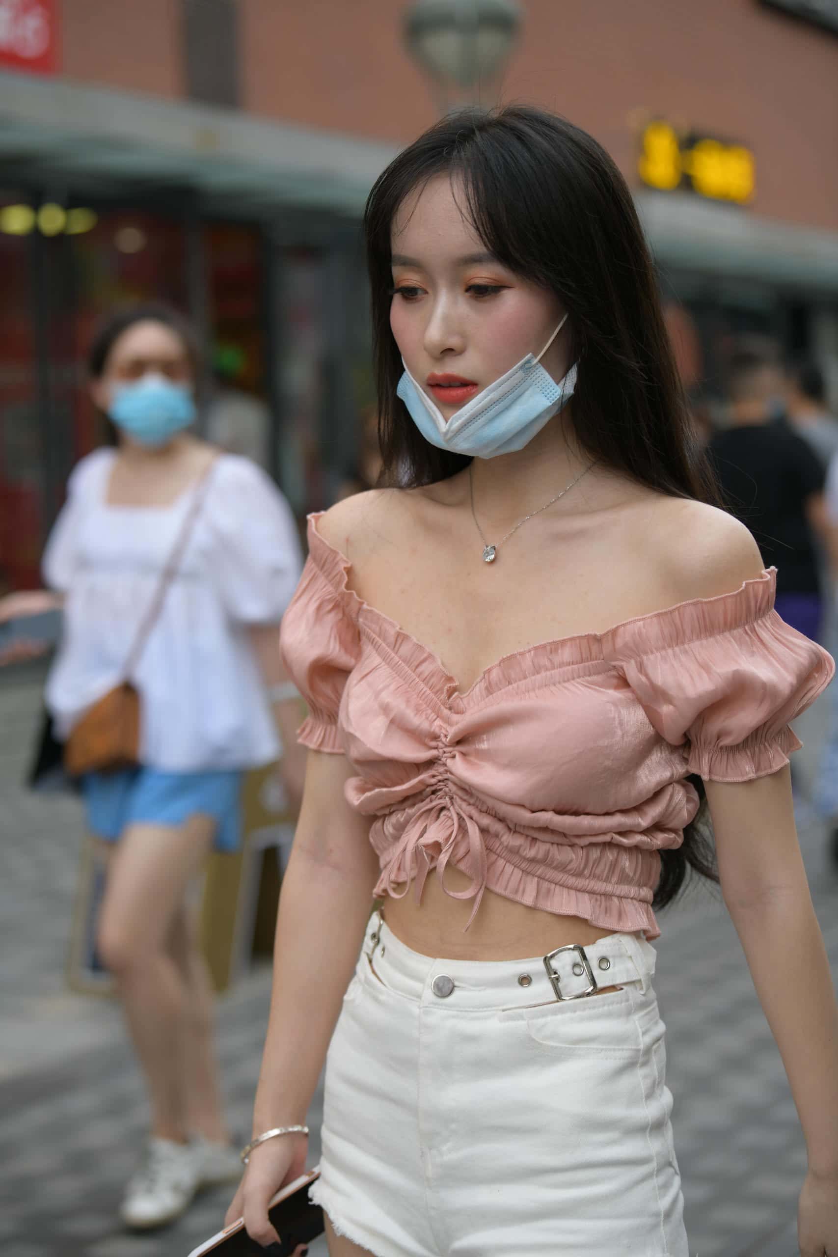 图片[3]-清纯动人粉白搭配【100P】J7926-蜜桃兔兔