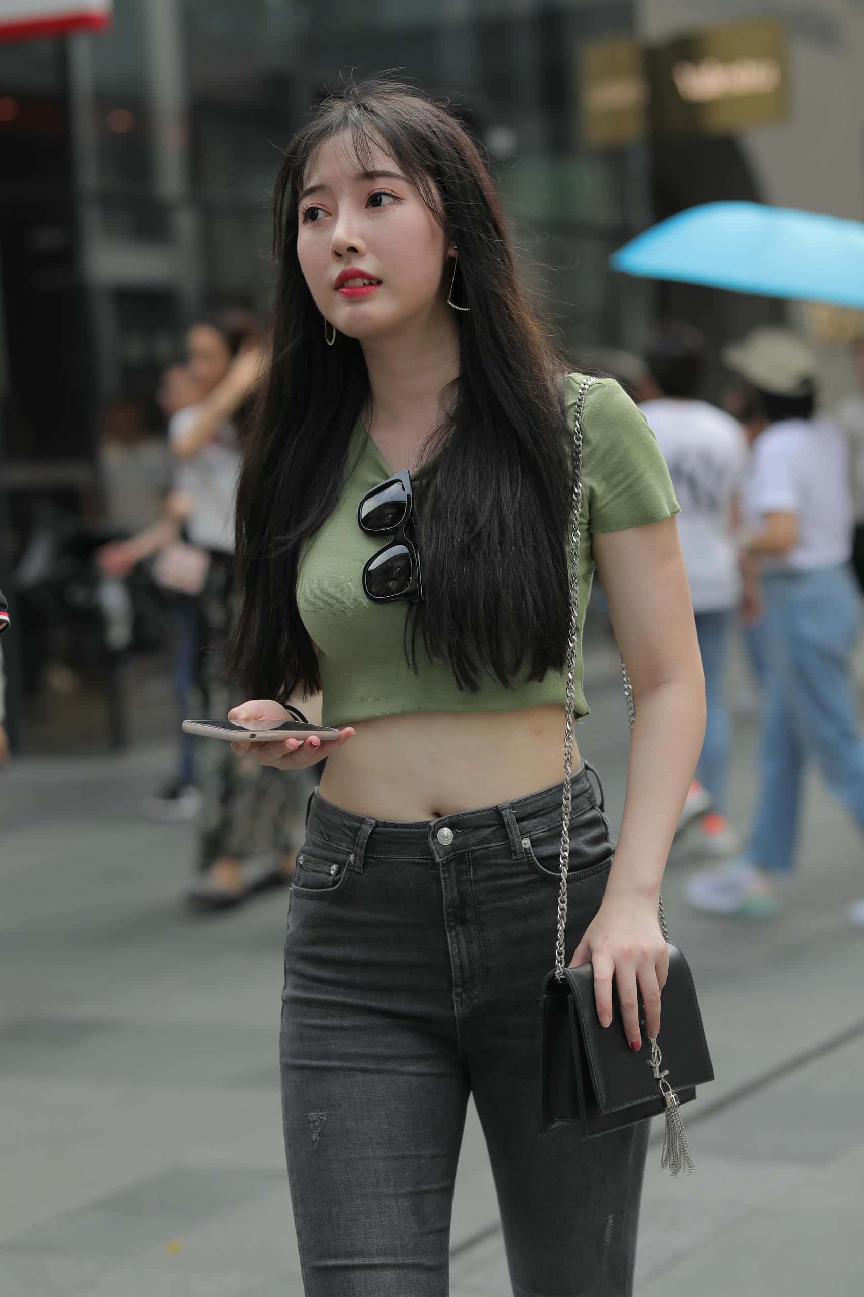 图片[1]-甜美靓丽牛仔裤女孩 【106P】J4144-蜜桃兔兔