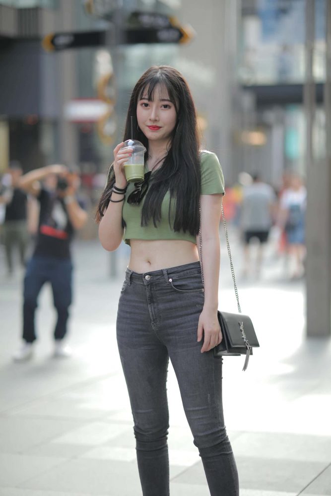 甜美靓丽牛仔裤女孩 【106P】J4144-蜜桃兔兔