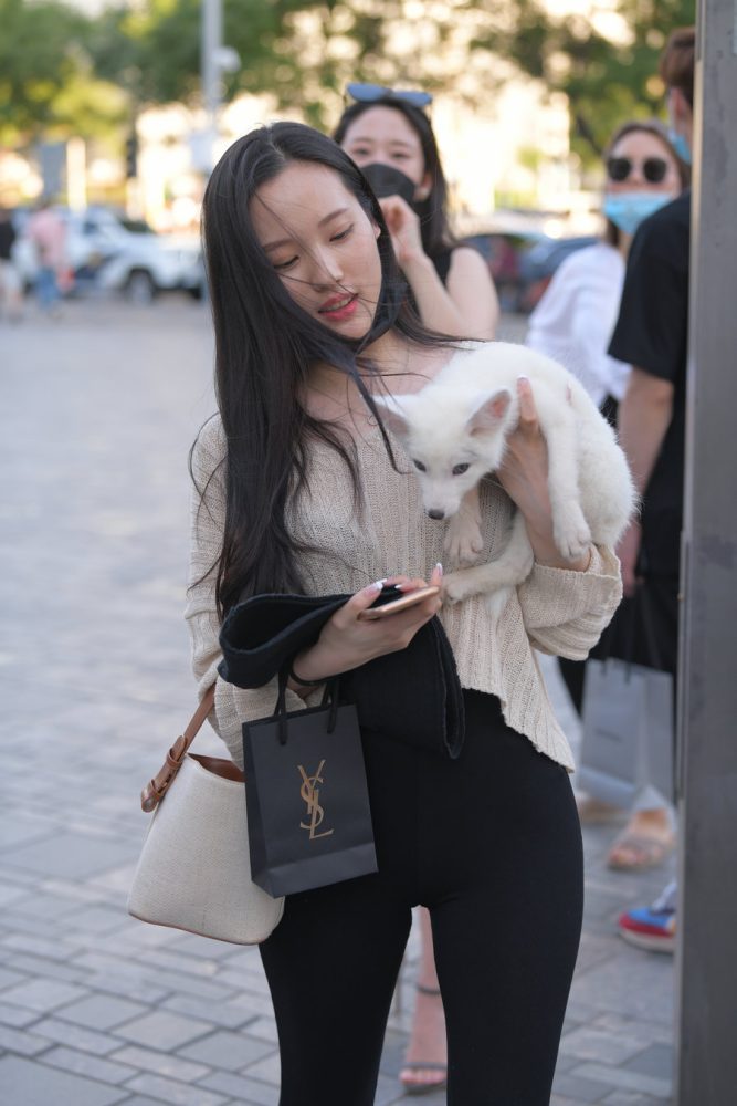 抱着小狗的漂亮女孩 J2106 136P-3.25GB-蜜桃兔兔